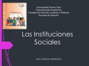 INSTITUCIONES SOCIALES
