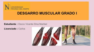 DESGARRO MUSCULAR- Maribel oscco Vicente