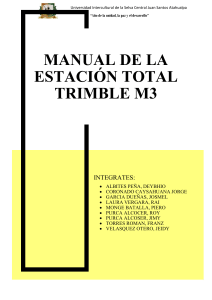 MANUAL DE LA ESTACION TOTAL TRIMBLE M3