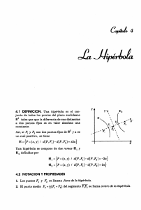 Ecuación vectorial de la Hipérbola