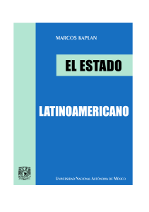 1996 Marcos Kaplan El estado latinoamericano (UNAM) 290p [bw]