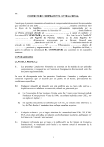 Modelo de Contrato de compra y venta internacional