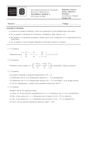 Tercer Examen Matrices F3