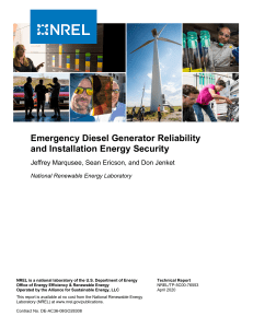Emergency Generator Realibility