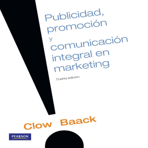 Publicidad promocion y CIMS - Clow Baack