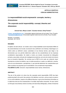 La Responsabilidad Social Empresarial