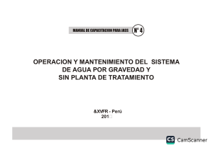 Manual JASS: Operación y Mantenimiento de Sistemas de Agua por Gravedad