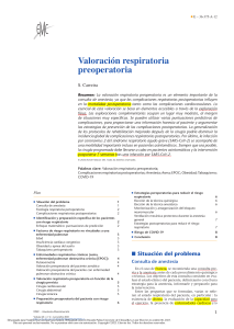 Valoración Respiratoria Preoperatoria: Anestesia y Riesgos