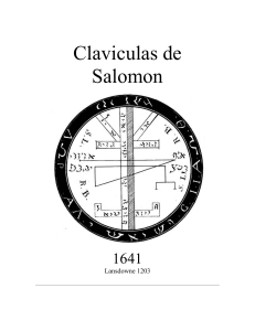 Claviculas De Salomon