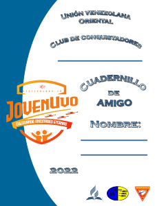 Cuaderno de Trabajo Club de Conquistadores "Amigo"