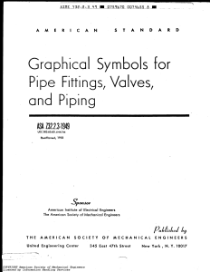 ASA Z32.2.3-1949  Graphical Symbols for Pipe fittings, Valves and Piping