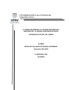 Teoría de Erikson: Identidad vs Confusión de Roles