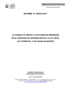 INFORME CONSULTA PREVIA LEY FORESTAL 17 abril 2017