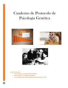 Cuaderno de Protocolo de Psicología Genética