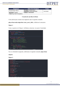 Creación de Base de Datos con Laravel