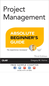Project Management Absolute Beninner's Guide