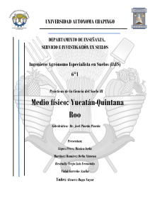 Aspectos físicos Yucatán-Quitana Roo