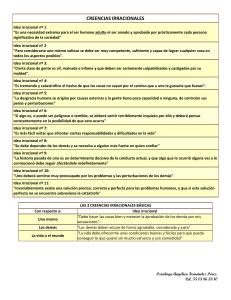 11 CREENCIAS IRRACIONALES  Y 3 BÁSICAS
