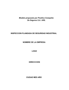 Informe de Inspección de Seguridad Industrial | Prevención de Riesgos