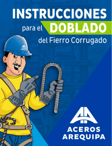 Manual de instrucciones doblado del fierro corrugado - Aceros Arequipa