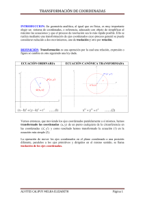 TRANSFORMACION DE COORDENADAS