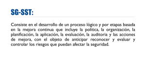 SG-SST: Estándares Mínimos de Seguridad y Salud en el Trabajo