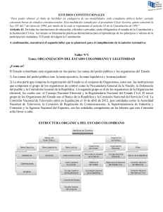 Organización del Estado Colombiano y Legitimidad