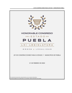 1.-Ley de Construcciones para el Estado y Municipios de Puebla 21 02 2024