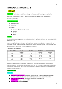 Harinas: Técnicas Gastronómicas y Tipos de Harina