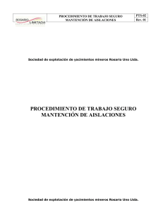 Procedimiento 02 Mantencion de aislaciones