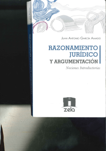 Razonamiento jurídico y argumentación. Nociones introductorias (Juan Antonio García Amado)