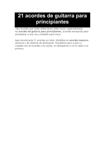 Acordes de Guitarra para Principiantes: 21 Acordes Esenciales