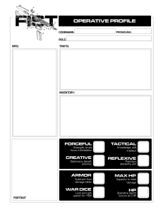 FIST Ultra Edition (Fillable Character Sheet)