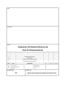 Informe Evaluación Sistema Puesta a Tierra - Ampliación Eléctrica