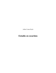 Estudio escarlata Arthur Conan Doyle