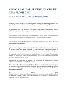 Proceso de Desenglobe de Propiedades en Medellín, Colombia