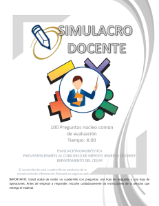 100 PREGUNTAS SIMULACRO CONCURSO DOCENTE