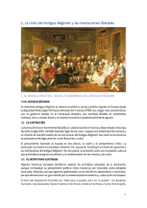 1. La crisis del Antiguo Régimen y las revoluciones liberales