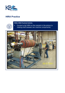 HIRA Practice: Rotating Shaft Risk Assessment