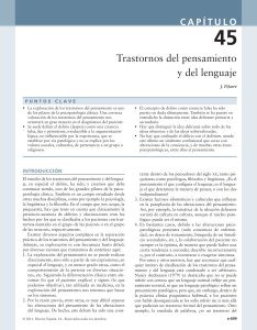 Trastornos del Pensamiento y del Lenguaje: Psicopatología