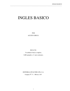 Ingl&eacute;s B&aacute;sico: Vocabulario y Ejemplos para Hispanohablantes