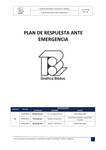 PL-SST-006 Plan de Respuesta ante Emergencia xy[1]