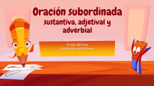 ORACIÓN SUBORDINADA