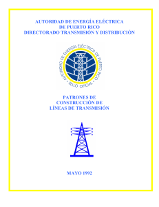 PATRONES DE CONSTRUCCION DE LINEAS DE TRANSMISION AEE PR