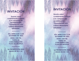 Invitación campaña