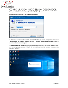 GUIA DE CONFIGURACIÓN INICIO DE SERVIDOR