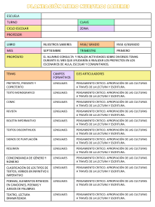 4° PLANEACIÓN LIBRO NUESTROS SABERES SEPTIEMBRE pptx · versión 1