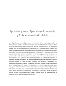 Ensayo APRENDIZAJE COOPERATIVO Y COLABORATIVO