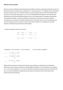 Método de Gauss-Seidel