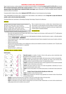 HISTORIA CLINICA ADOLESCENTE